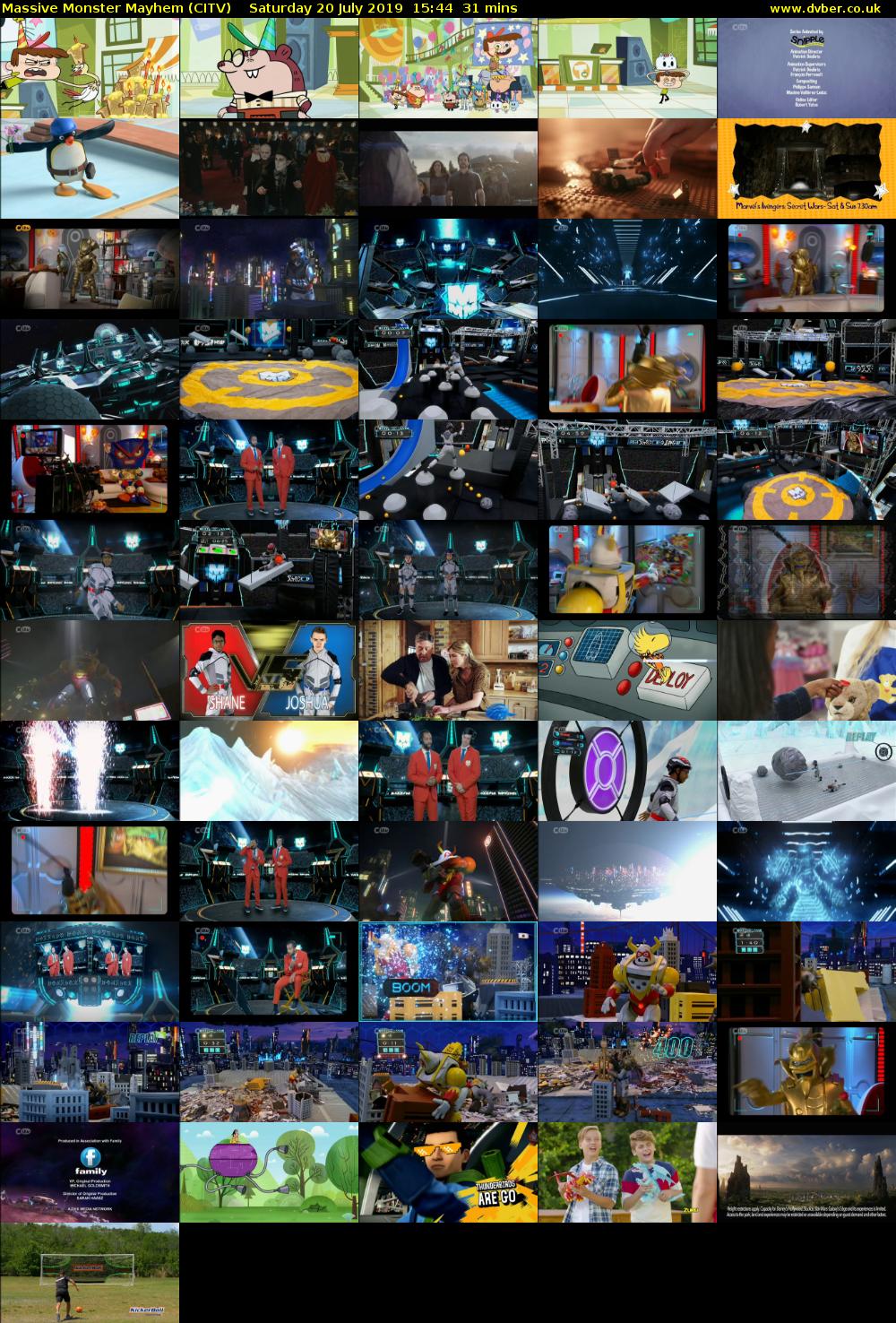 Massive Monster Mayhem (CITV) Saturday 20 July 2019 15:44 - 16:15