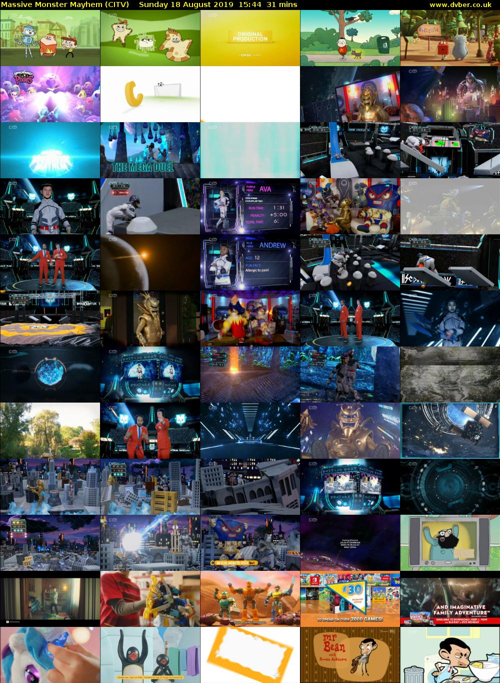 Massive Monster Mayhem (CITV) Sunday 18 August 2019 15:44 - 16:15