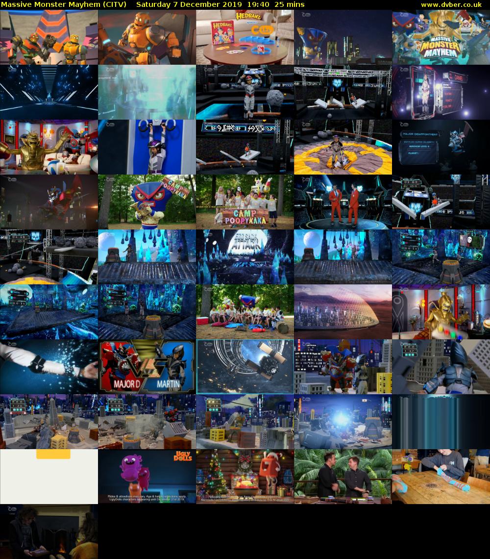 Massive Monster Mayhem (CITV) Saturday 7 December 2019 19:40 - 20:05