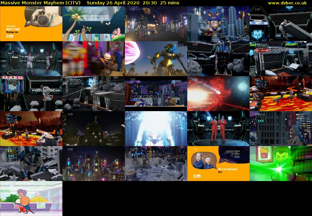 Massive Monster Mayhem (CITV) Sunday 26 April 2020 20:30 - 20:55