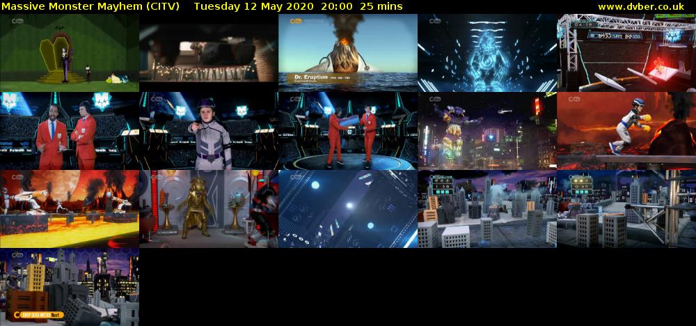 Massive Monster Mayhem (CITV) Tuesday 12 May 2020 20:00 - 20:25