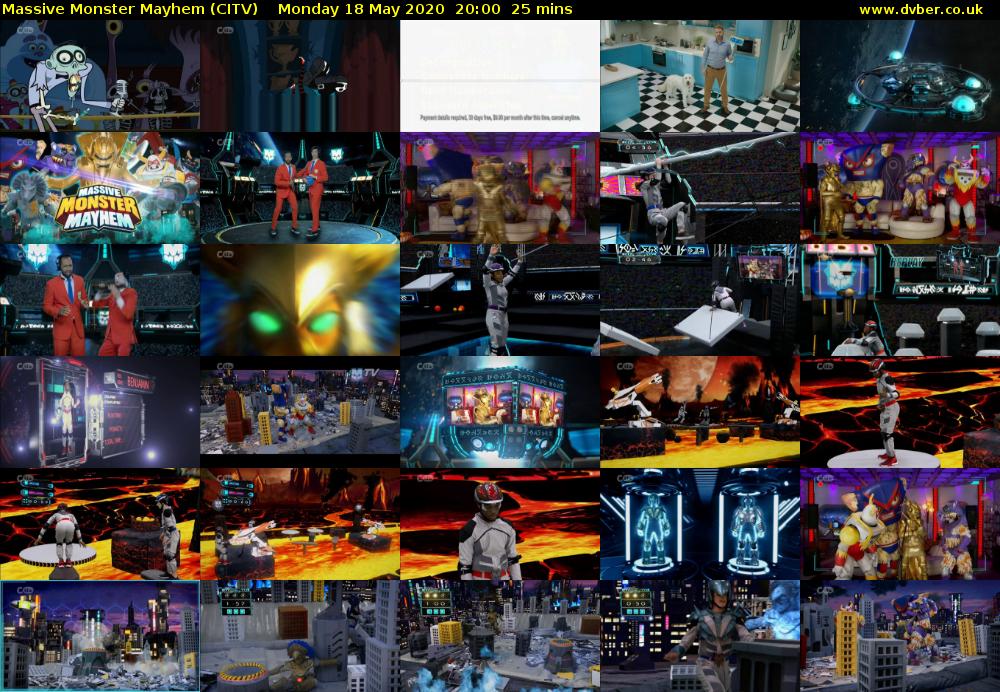 Massive Monster Mayhem (CITV) Monday 18 May 2020 20:00 - 20:25