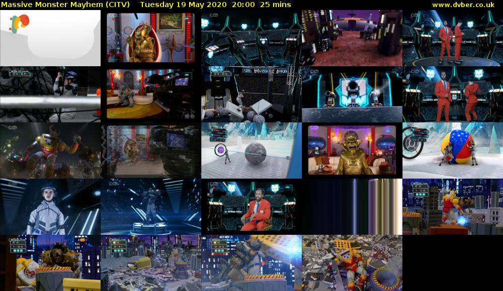 Massive Monster Mayhem (CITV) Tuesday 19 May 2020 20:00 - 20:25