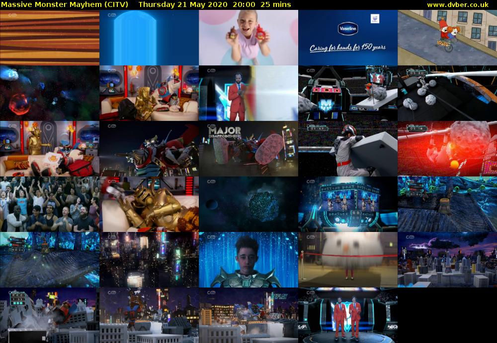 Massive Monster Mayhem (CITV) Thursday 21 May 2020 20:00 - 20:25