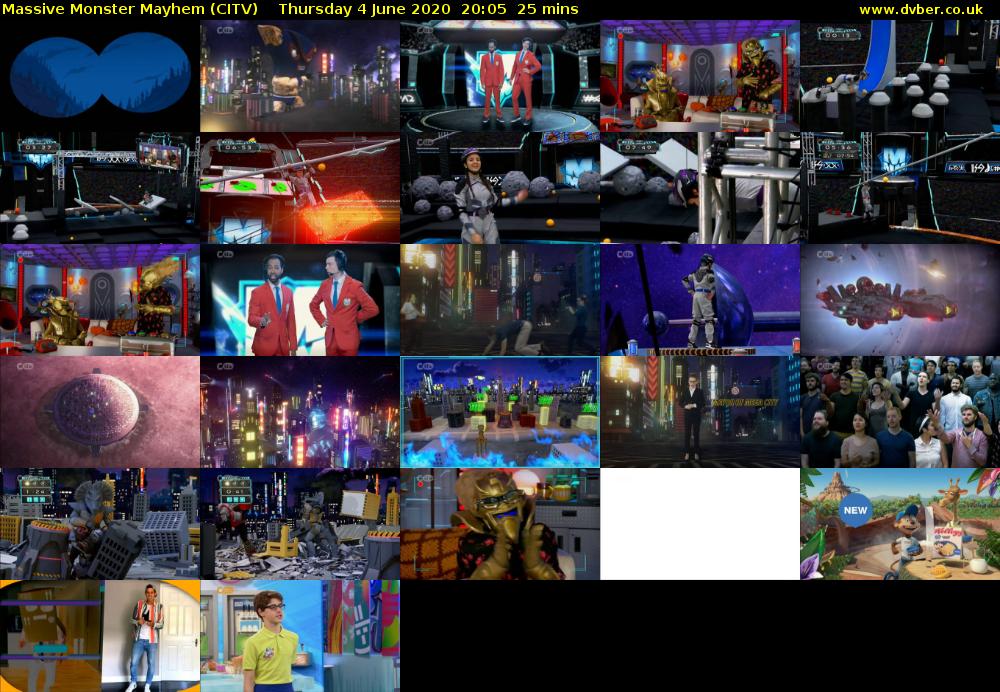 Massive Monster Mayhem (CITV) Thursday 4 June 2020 20:05 - 20:30