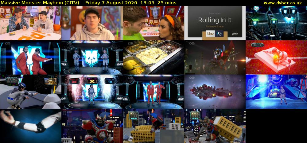 Massive Monster Mayhem (CITV) Friday 7 August 2020 13:05 - 13:30
