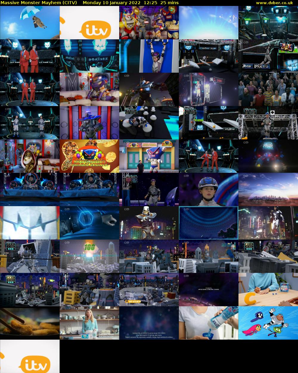 Massive Monster Mayhem (CITV) Monday 10 January 2022 12:25 - 12:50