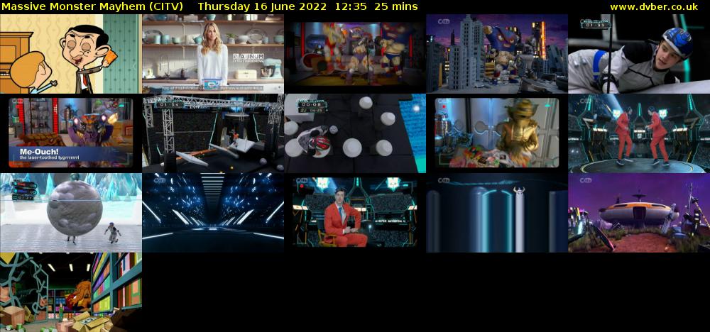 Massive Monster Mayhem (CITV) Thursday 16 June 2022 12:35 - 13:00