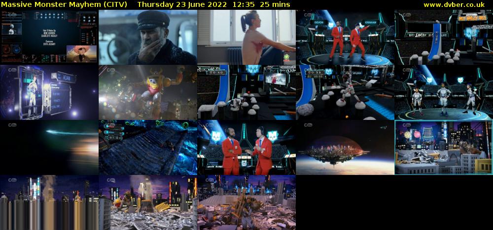 Massive Monster Mayhem (CITV) Thursday 23 June 2022 12:35 - 13:00
