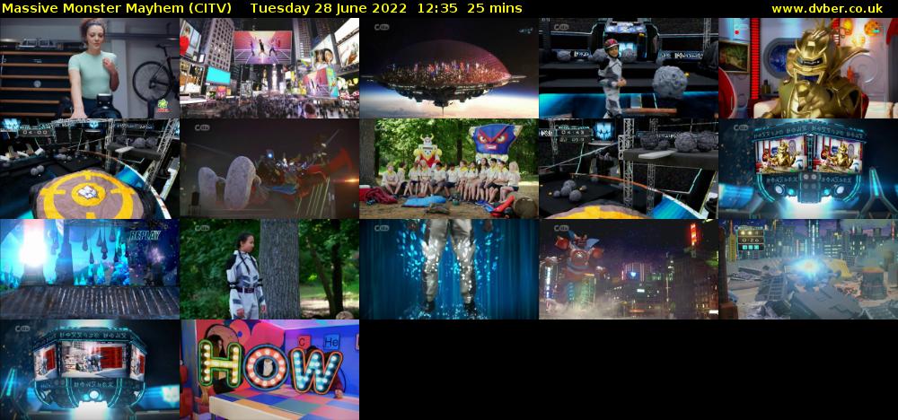 Massive Monster Mayhem (CITV) Tuesday 28 June 2022 12:35 - 13:00