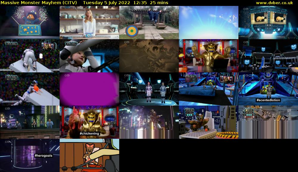 Massive Monster Mayhem (CITV) Tuesday 5 July 2022 12:35 - 13:00