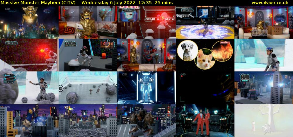 Massive Monster Mayhem (CITV) Wednesday 6 July 2022 12:35 - 13:00