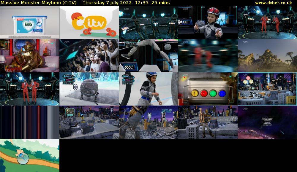 Massive Monster Mayhem (CITV) Thursday 7 July 2022 12:35 - 13:00