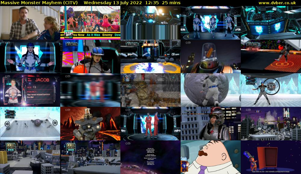 Massive Monster Mayhem (CITV) Wednesday 13 July 2022 12:35 - 13:00