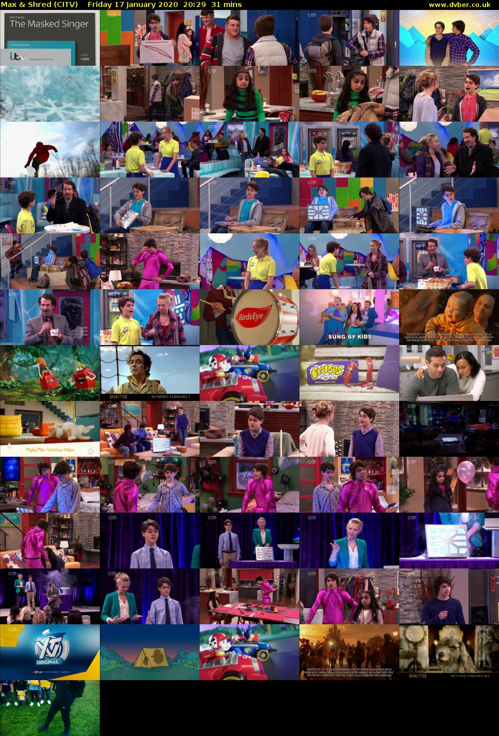 Max & Shred (CITV) Friday 17 January 2020 20:29 - 21:00