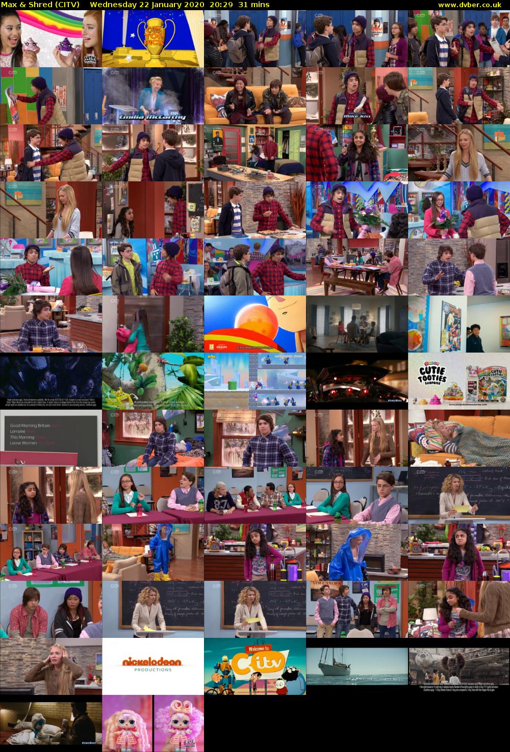 Max & Shred (CITV) Wednesday 22 January 2020 20:29 - 21:00