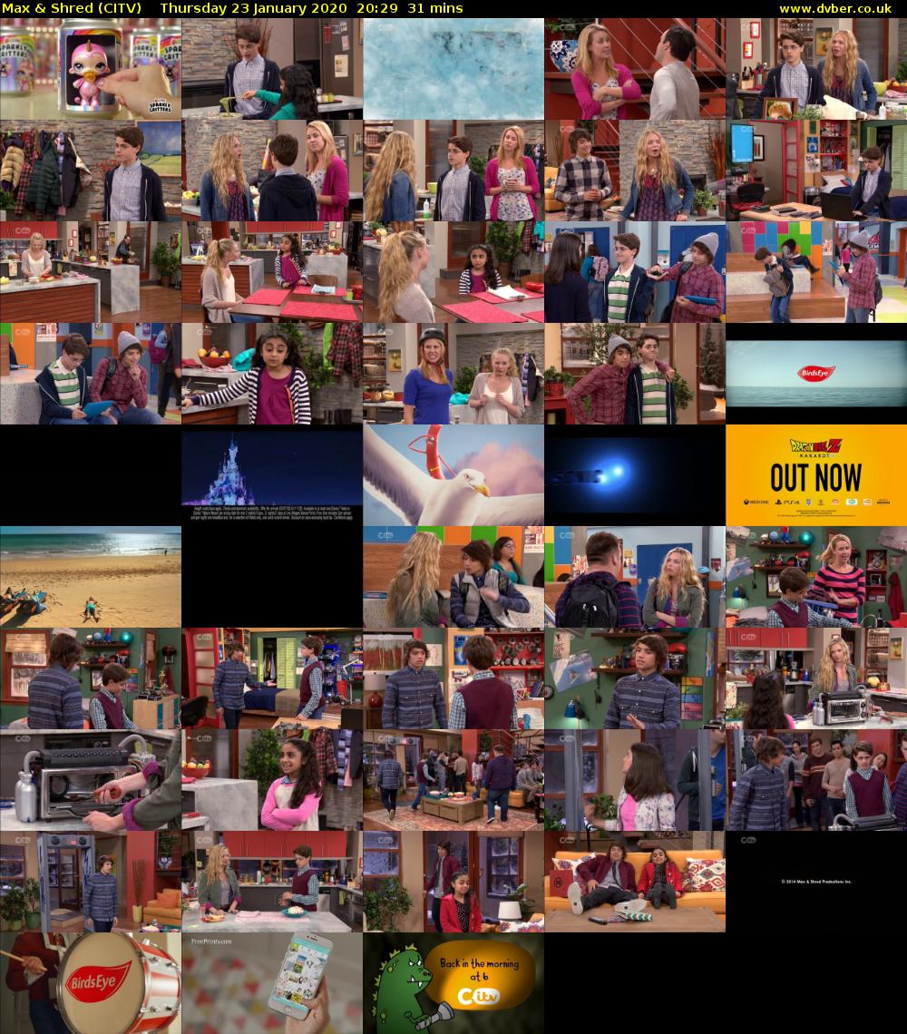 Max & Shred (CITV) Thursday 23 January 2020 20:29 - 21:00