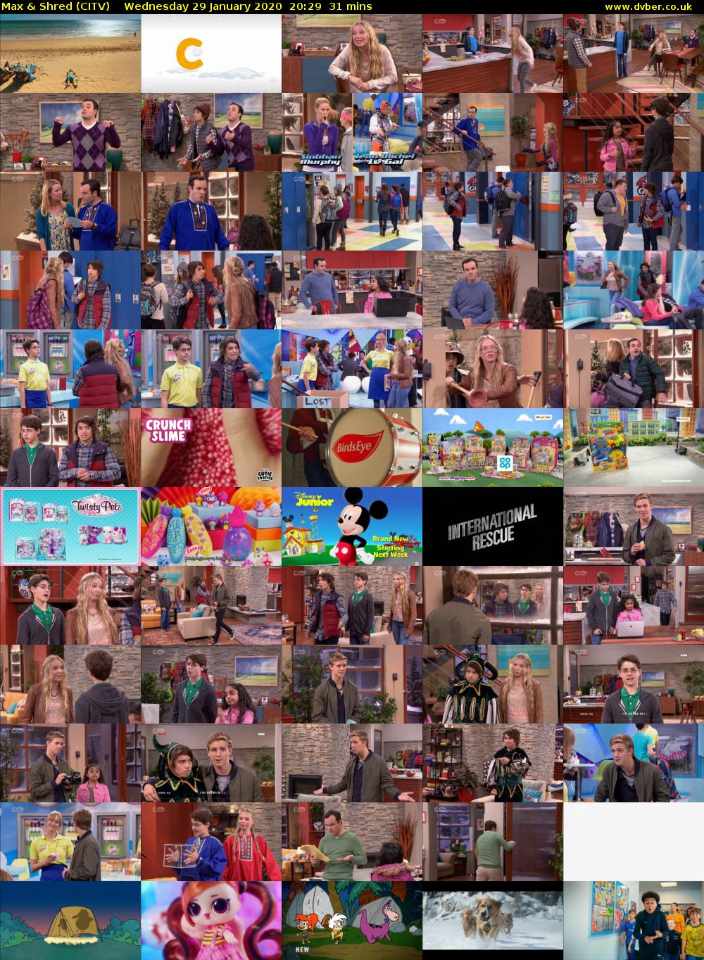 Max & Shred (CITV) Wednesday 29 January 2020 20:29 - 21:00
