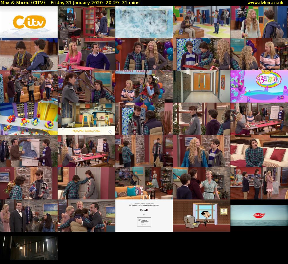 Max & Shred (CITV) Friday 31 January 2020 20:29 - 21:00
