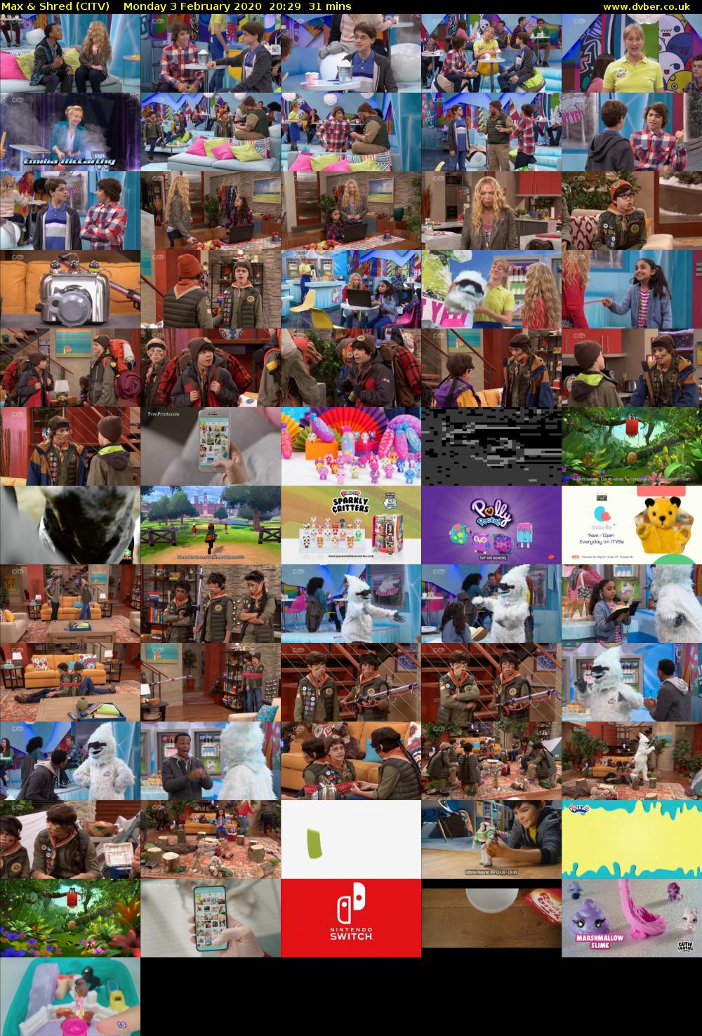 Max & Shred (CITV) Monday 3 February 2020 20:29 - 21:00