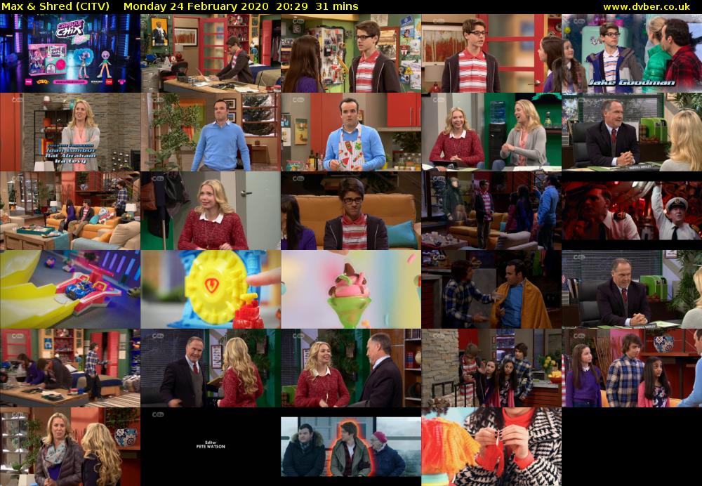 Max & Shred (CITV) Monday 24 February 2020 20:29 - 21:00