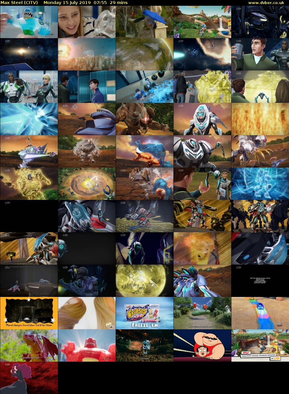 Max Steel (CITV) Monday 15 July 2019 07:55 - 08:24