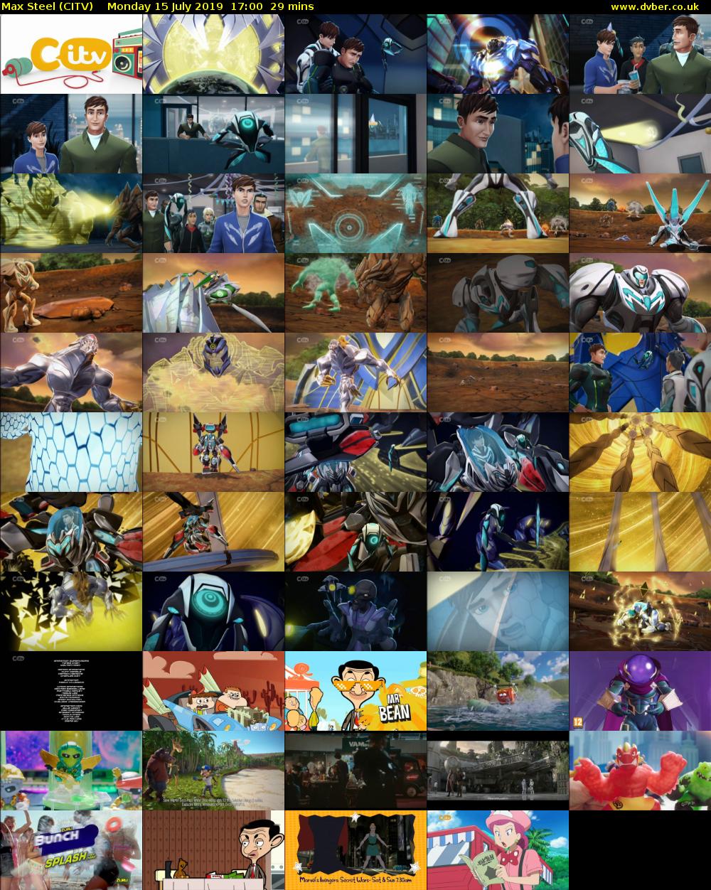 Max Steel (CITV) Monday 15 July 2019 17:00 - 17:29