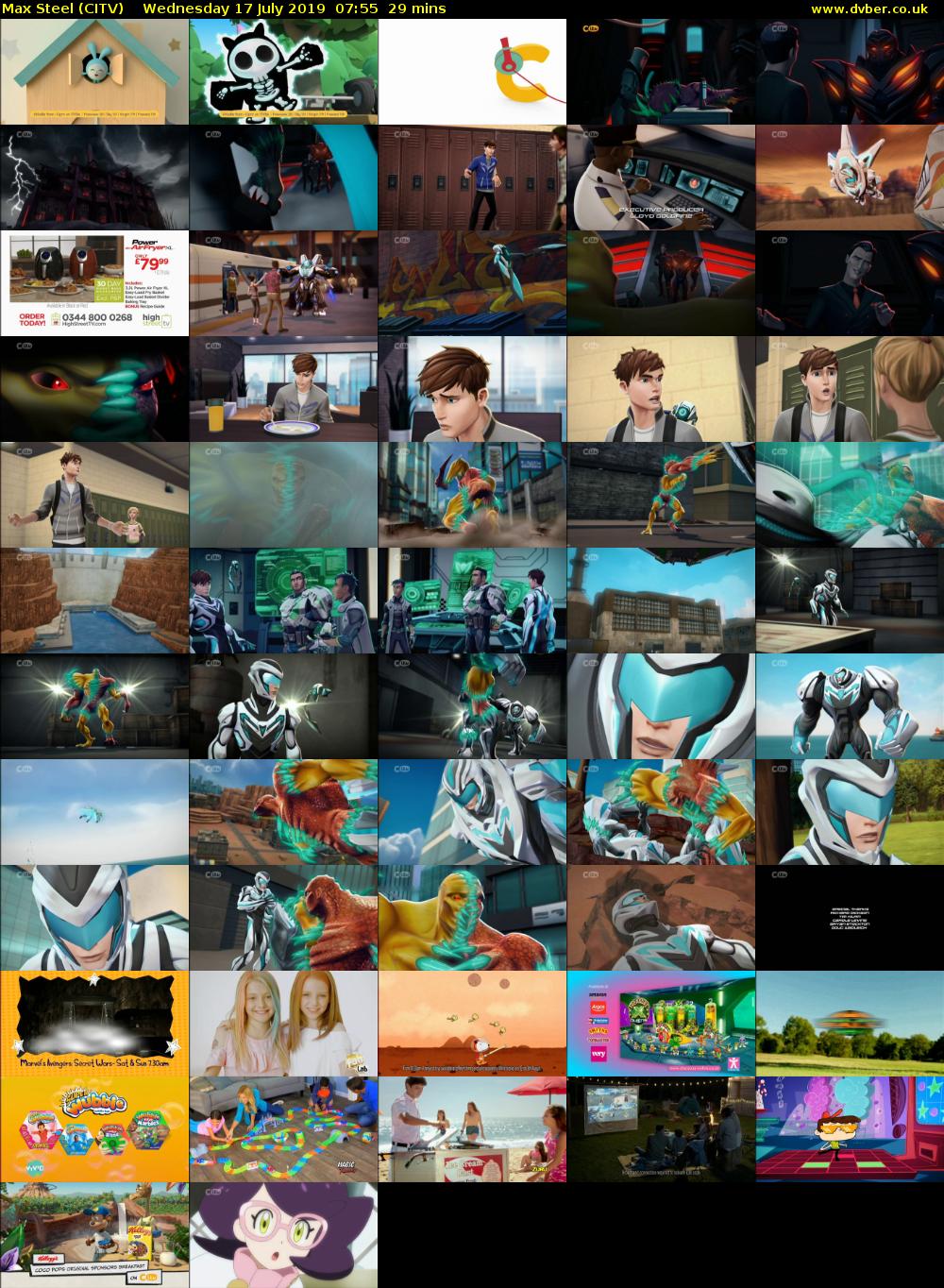 Max Steel (CITV) Wednesday 17 July 2019 07:55 - 08:24