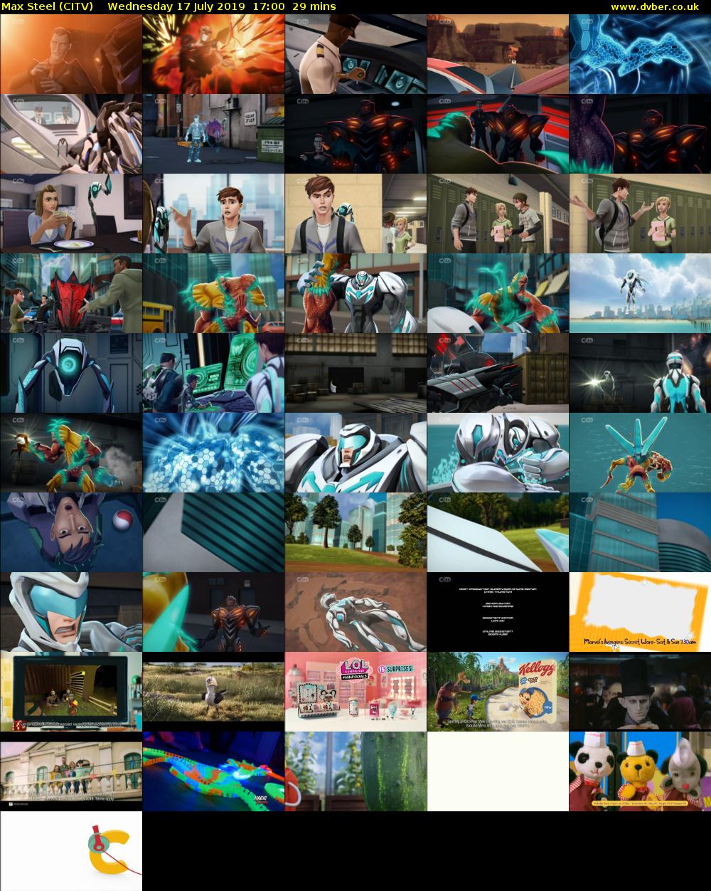 Max Steel (CITV) Wednesday 17 July 2019 17:00 - 17:29