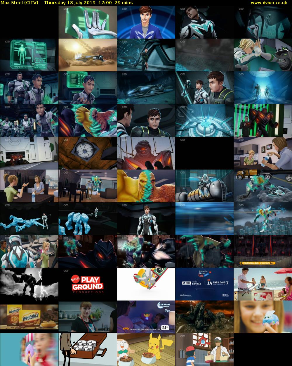 Max Steel (CITV) Thursday 18 July 2019 17:00 - 17:29