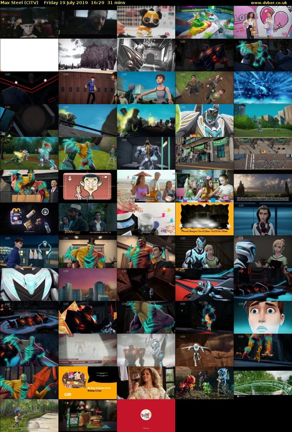Max Steel (CITV) Friday 19 July 2019 16:29 - 17:00