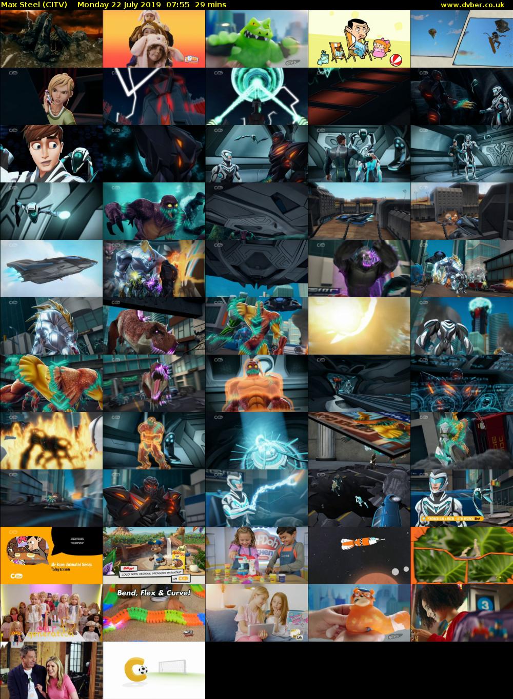 Max Steel (CITV) Monday 22 July 2019 07:55 - 08:24