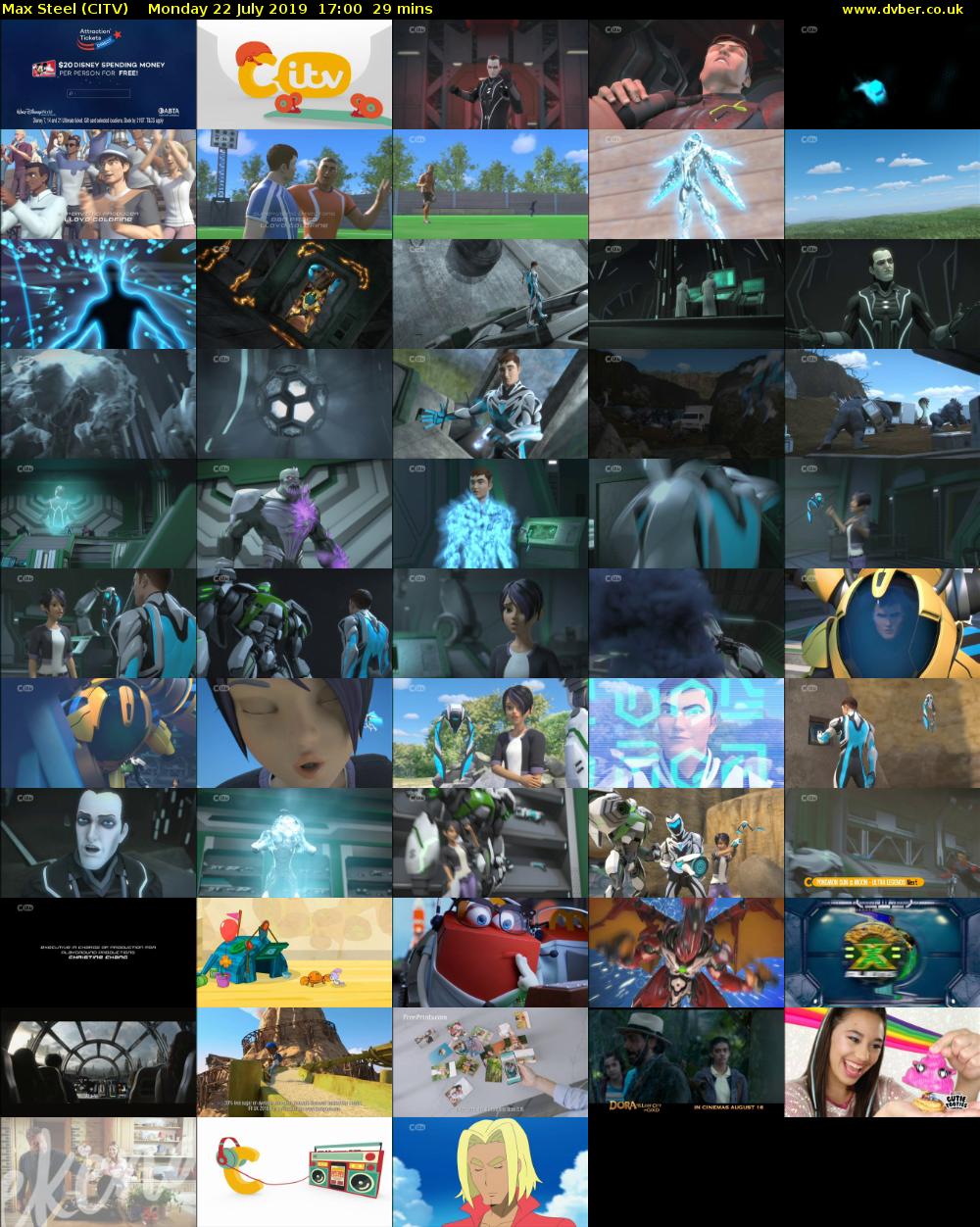 Max Steel (CITV) Monday 22 July 2019 17:00 - 17:29