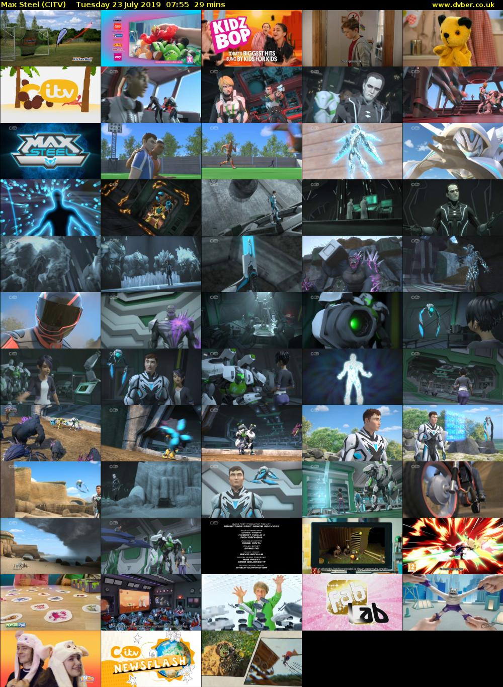 Max Steel (CITV) Tuesday 23 July 2019 07:55 - 08:24