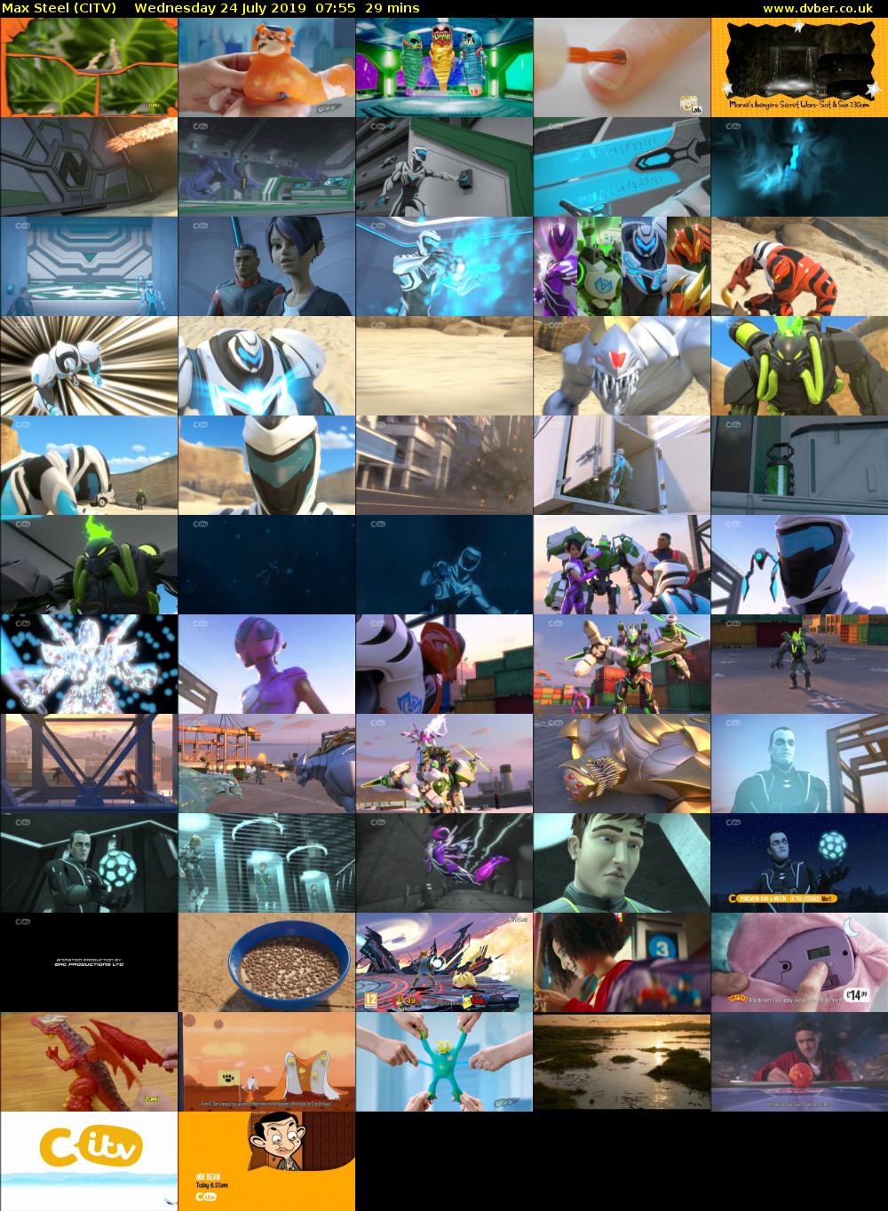Max Steel (CITV) Wednesday 24 July 2019 07:55 - 08:24