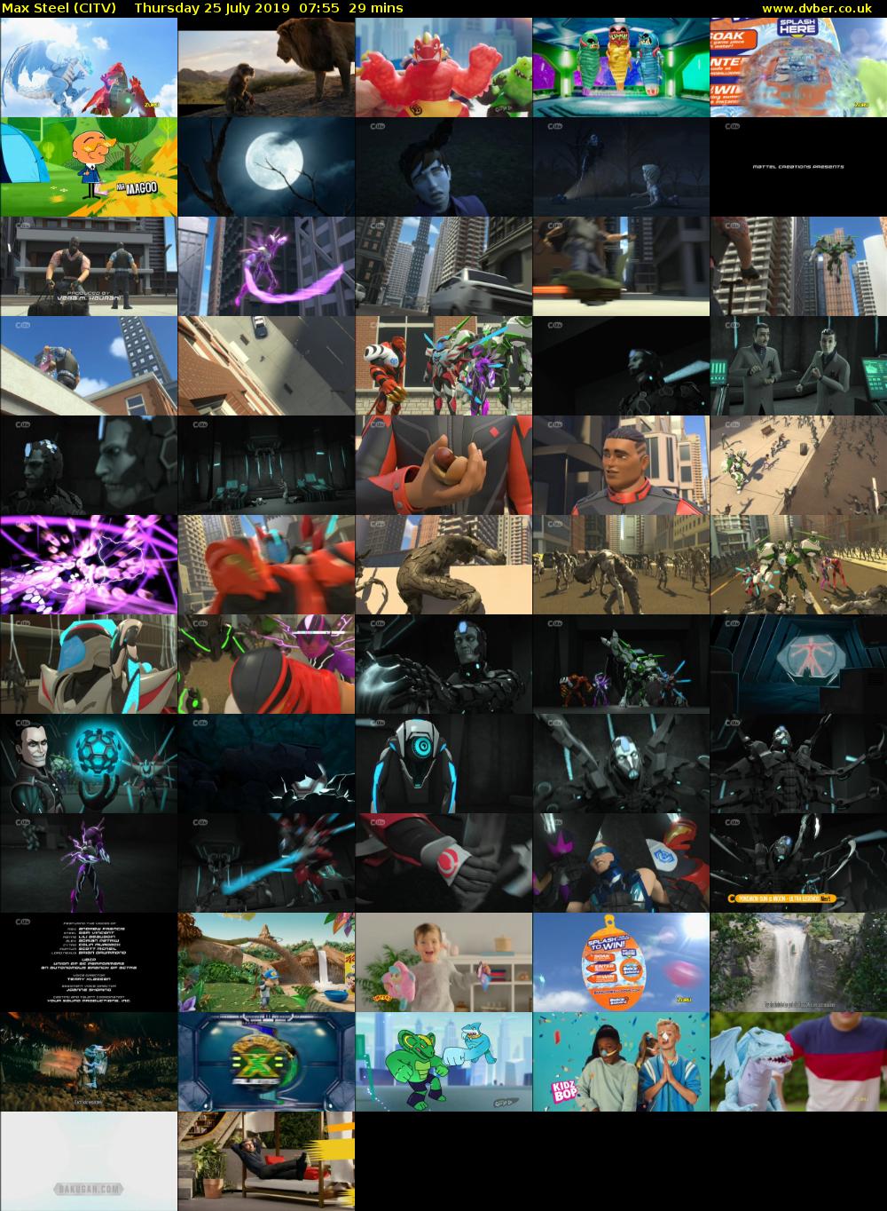 Max Steel (CITV) Thursday 25 July 2019 07:55 - 08:24