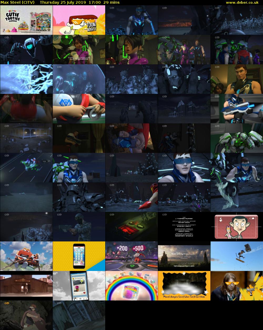 Max Steel (CITV) Thursday 25 July 2019 17:00 - 17:29