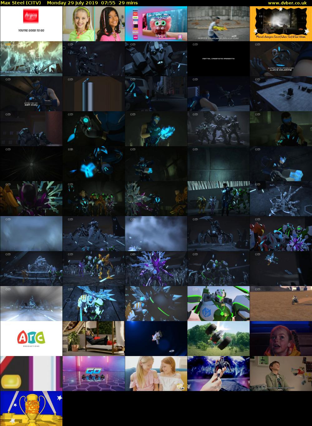 Max Steel (CITV) Monday 29 July 2019 07:55 - 08:24