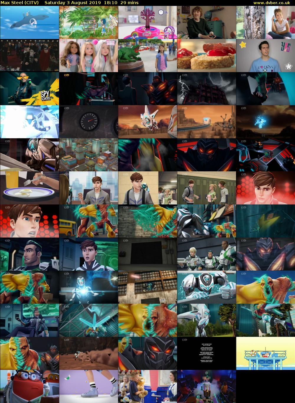 Max Steel (CITV) Saturday 3 August 2019 18:10 - 18:39