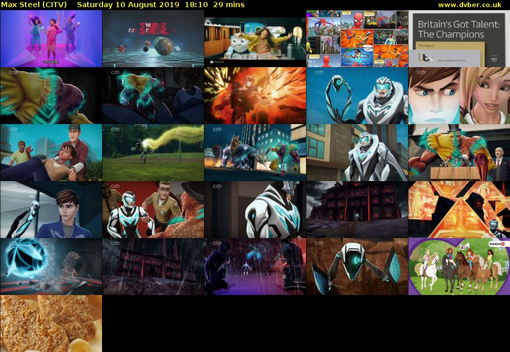 Max Steel (CITV) Saturday 10 August 2019 18:10 - 18:39