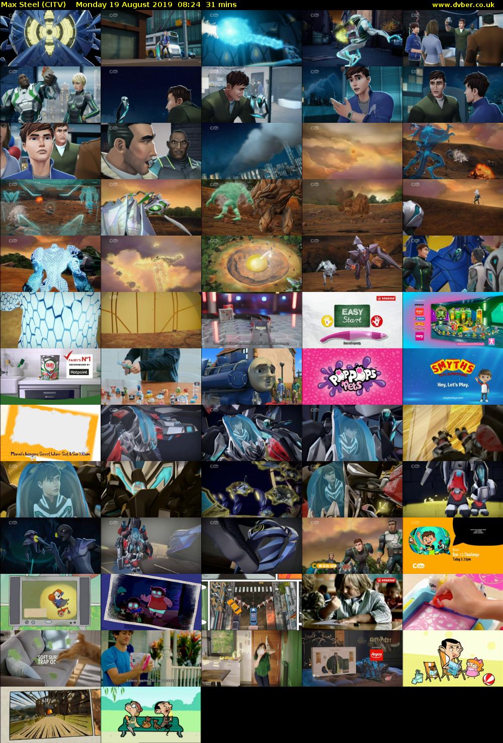 Max Steel (CITV) Monday 19 August 2019 08:24 - 08:55