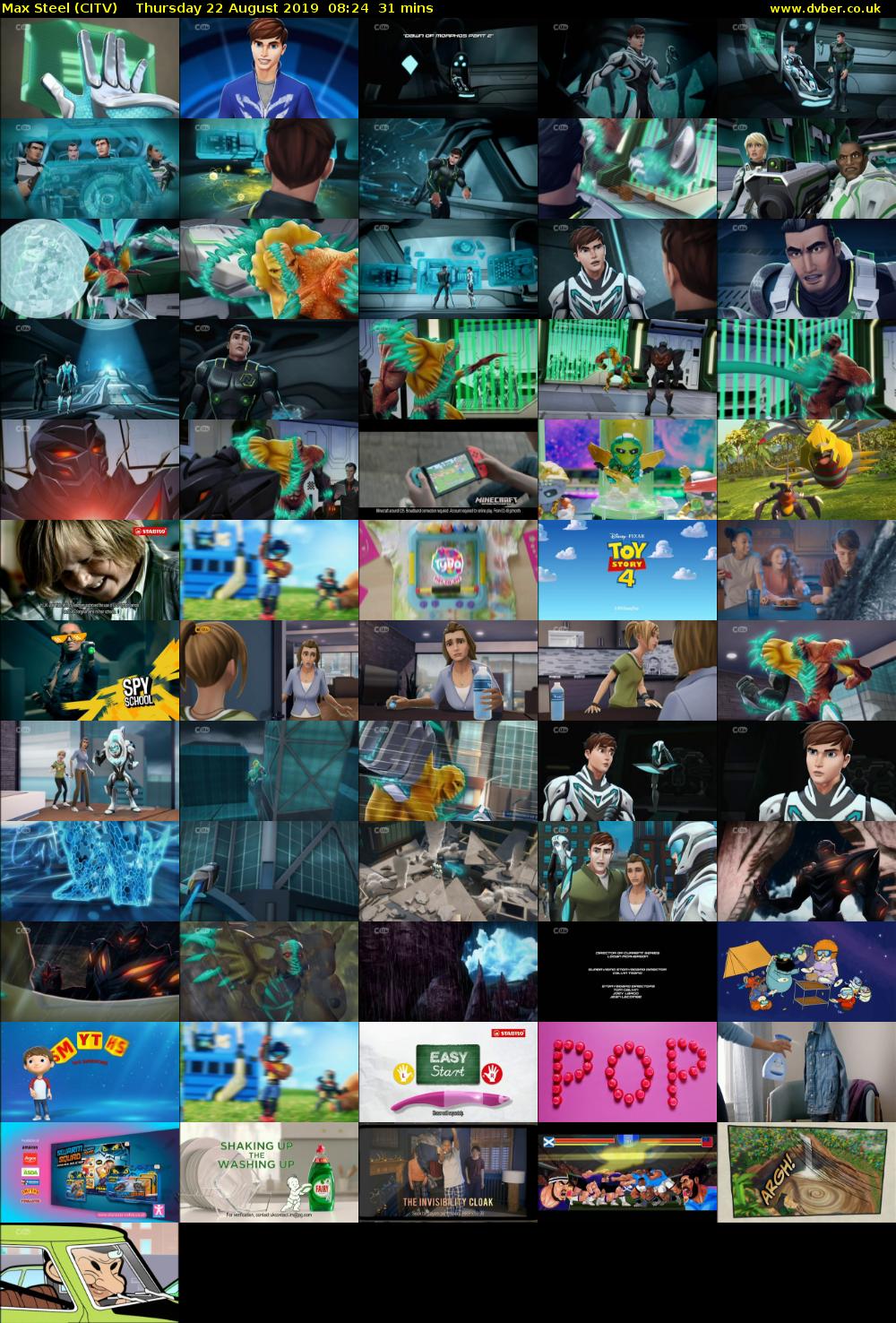 Max Steel (CITV) Thursday 22 August 2019 08:24 - 08:55