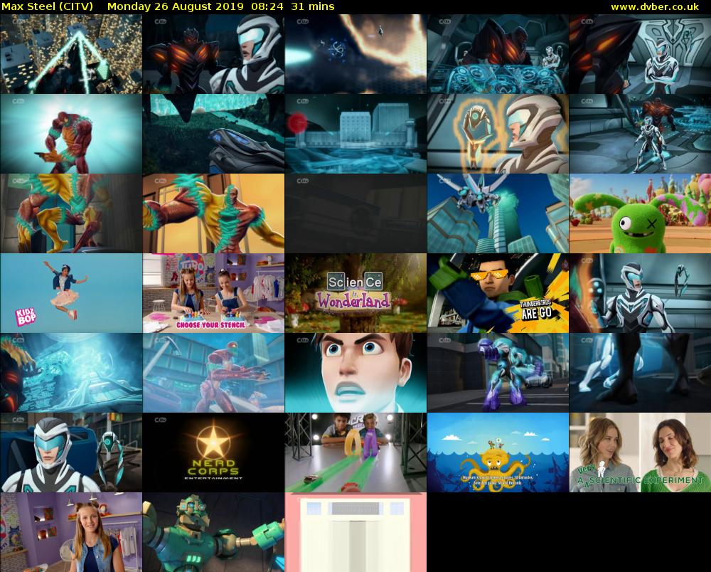 Max Steel (CITV) Monday 26 August 2019 08:24 - 08:55