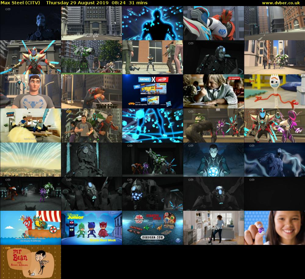 Max Steel (CITV) Thursday 29 August 2019 08:24 - 08:55