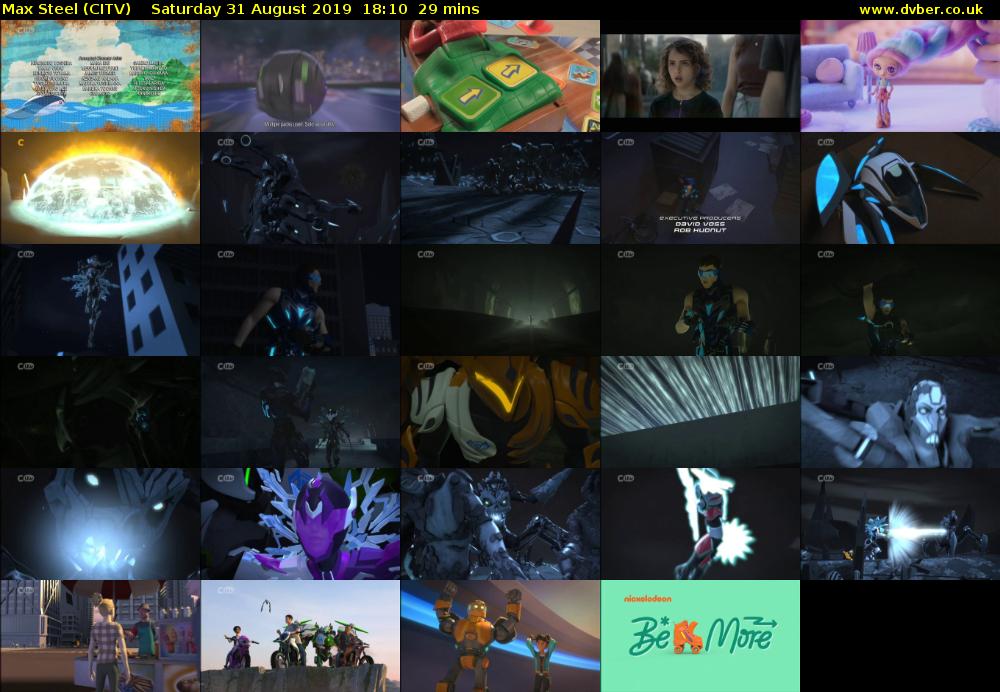 Max Steel (CITV) Saturday 31 August 2019 18:10 - 18:39