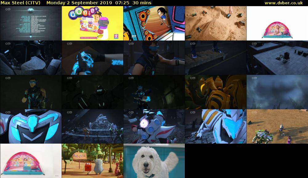 Max Steel (CITV) Monday 2 September 2019 07:25 - 07:55