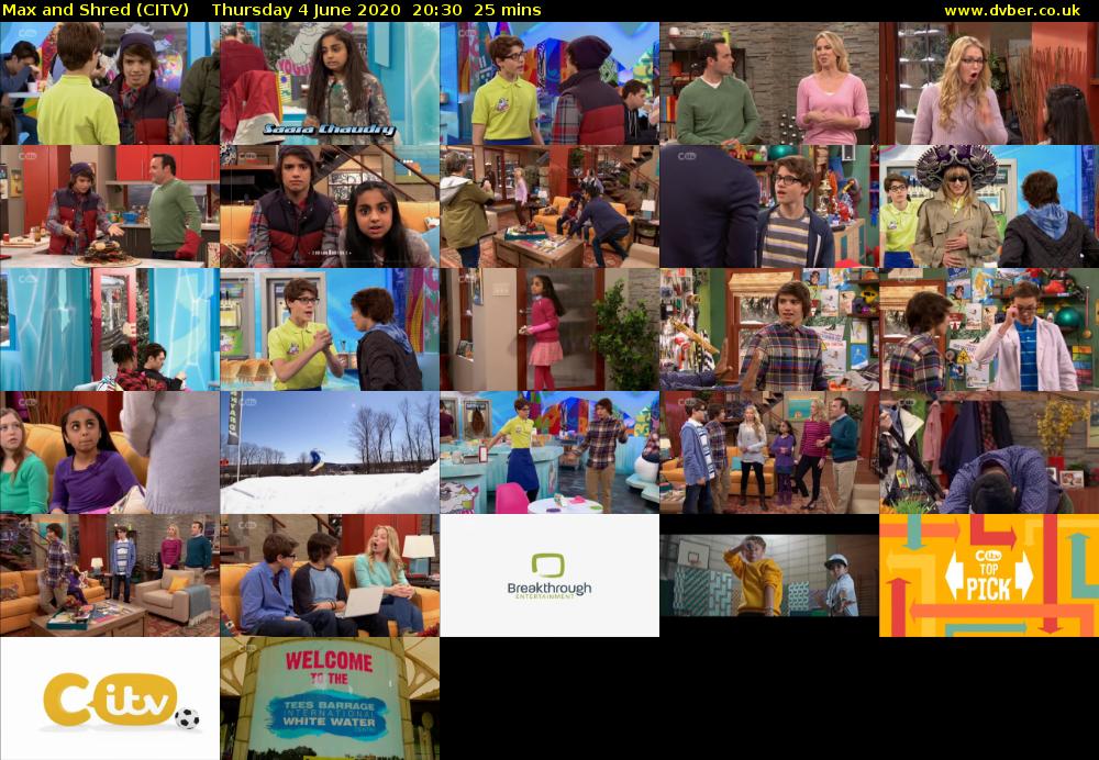 Max and Shred (CITV) Thursday 4 June 2020 20:30 - 20:55