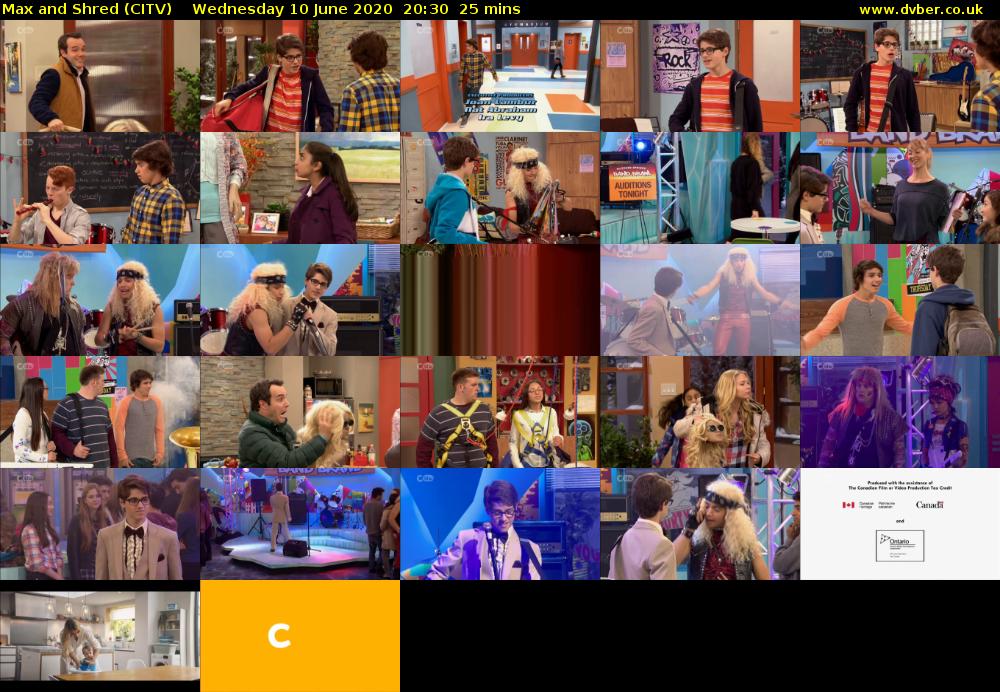 Max and Shred (CITV) Wednesday 10 June 2020 20:30 - 20:55