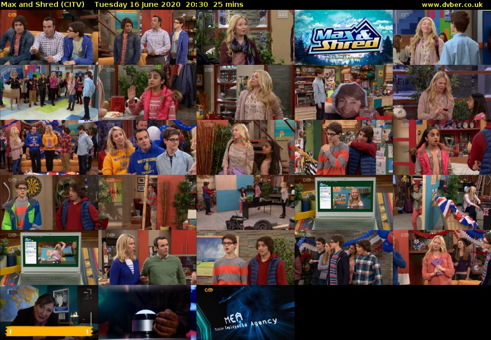 Max and Shred (CITV) Tuesday 16 June 2020 20:30 - 20:55