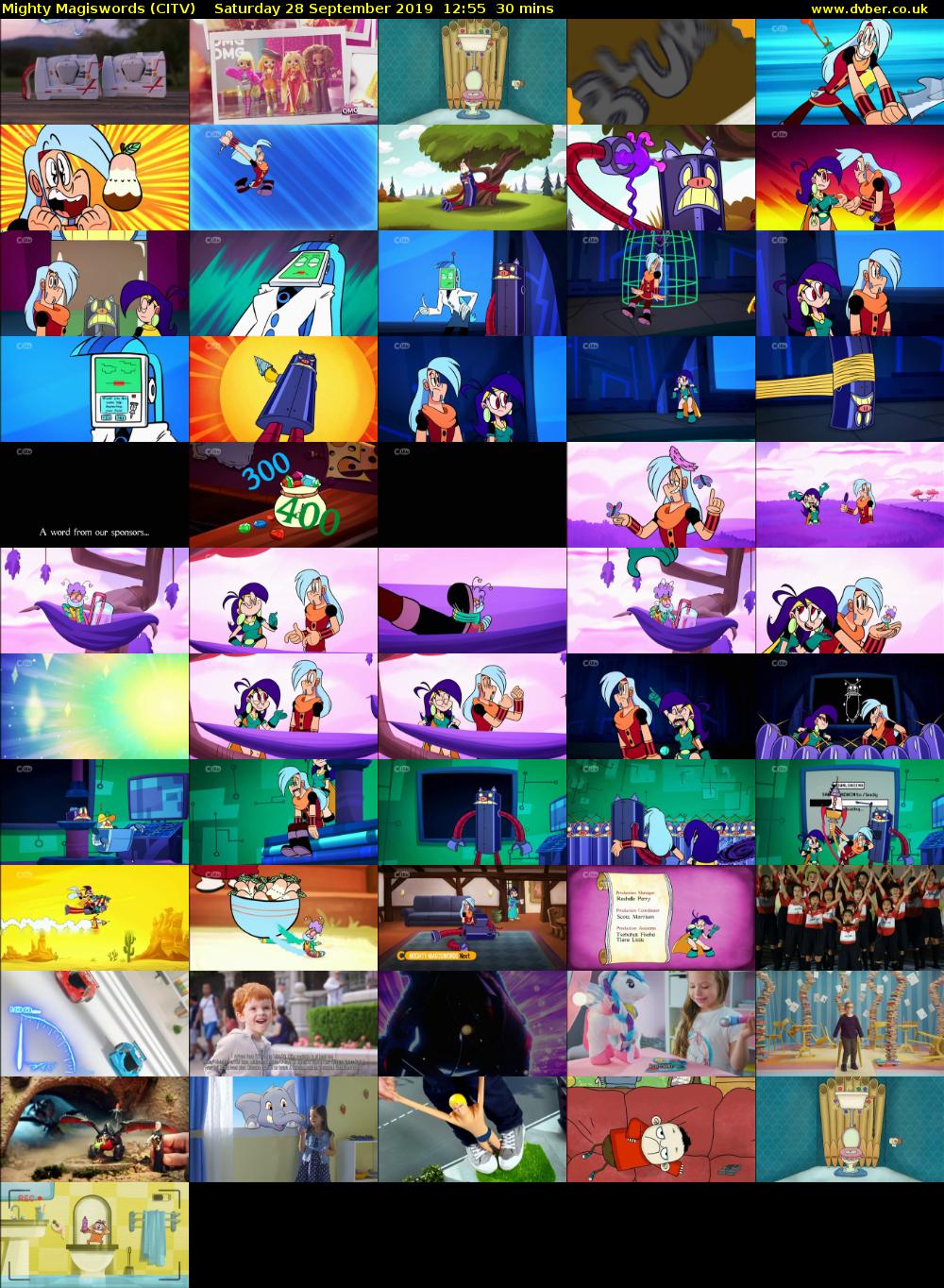 Mighty Magiswords (CITV) Saturday 28 September 2019 12:55 - 13:25